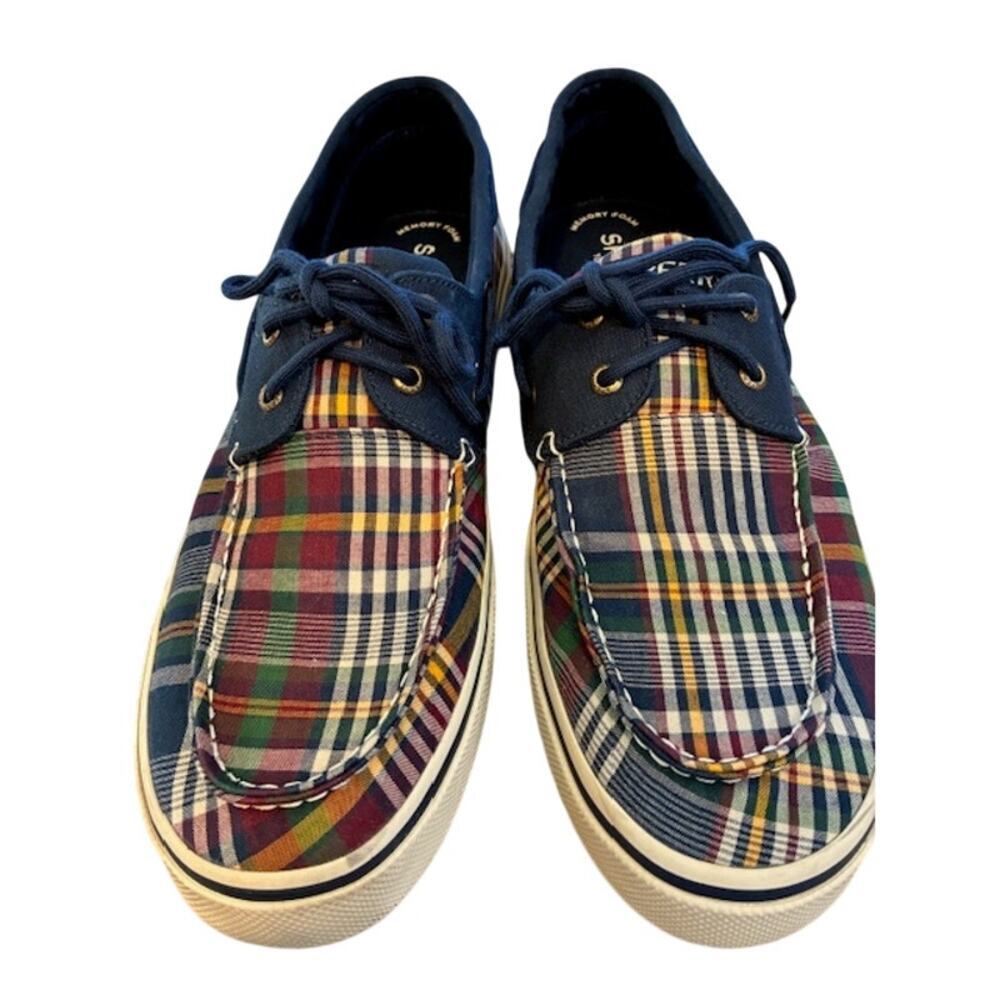 Sperry Men’s Plaid Top-Sider Bahama II‎ Kick Back Boat Shoes Sz 13 M